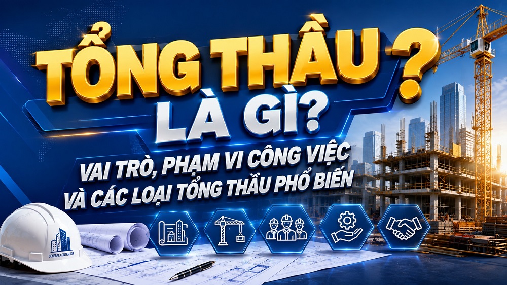 Tổng thầu là gì? Vai trò, phạm vi công việc và các loại tổng thầu phổ biến